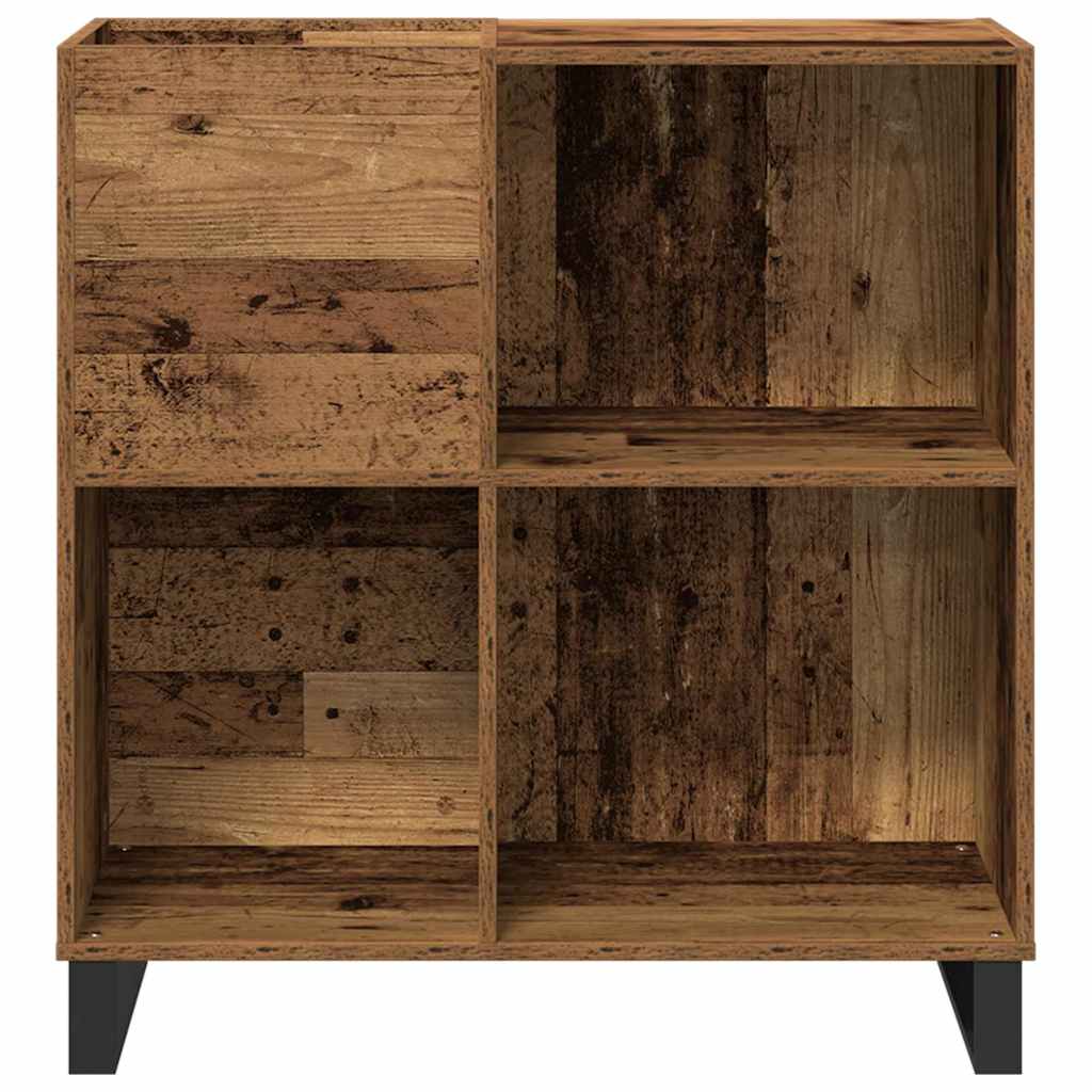 Vinyl Record Cabinet Rustic Wood Look 84.5 x 38 x 89 cm Engineered Wood