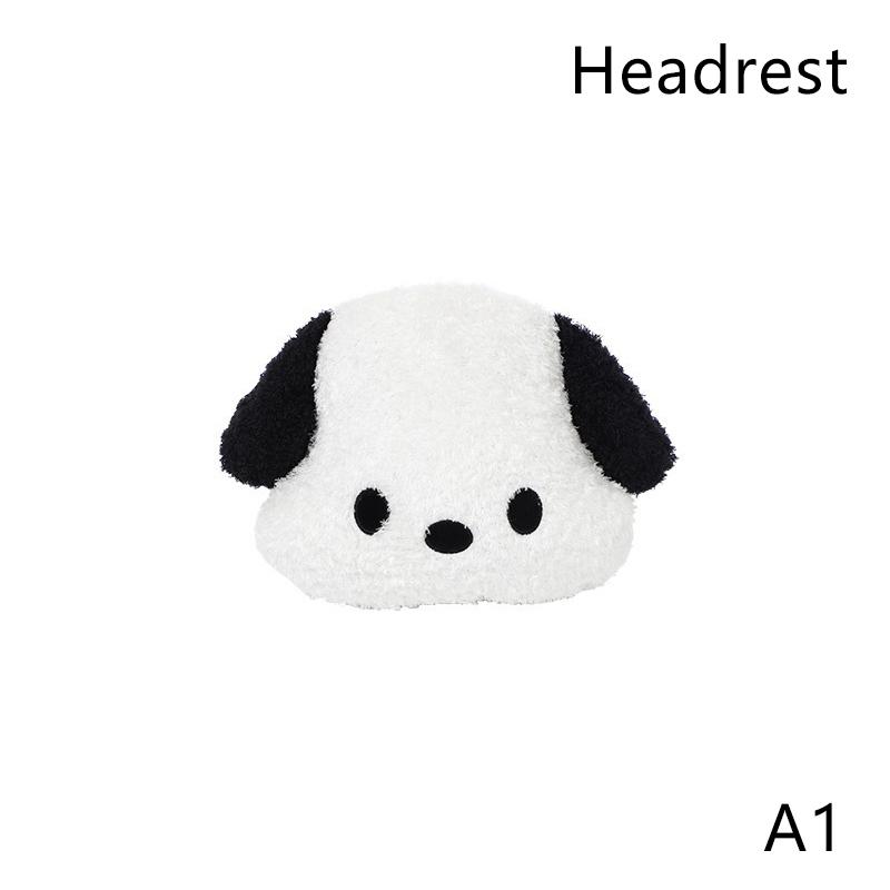 

Car Headrest Neck Pillow Puppy Plush Car Waist Pad Car Decoration Of Car Supplies Plushie Gift Car Decoration Set A1