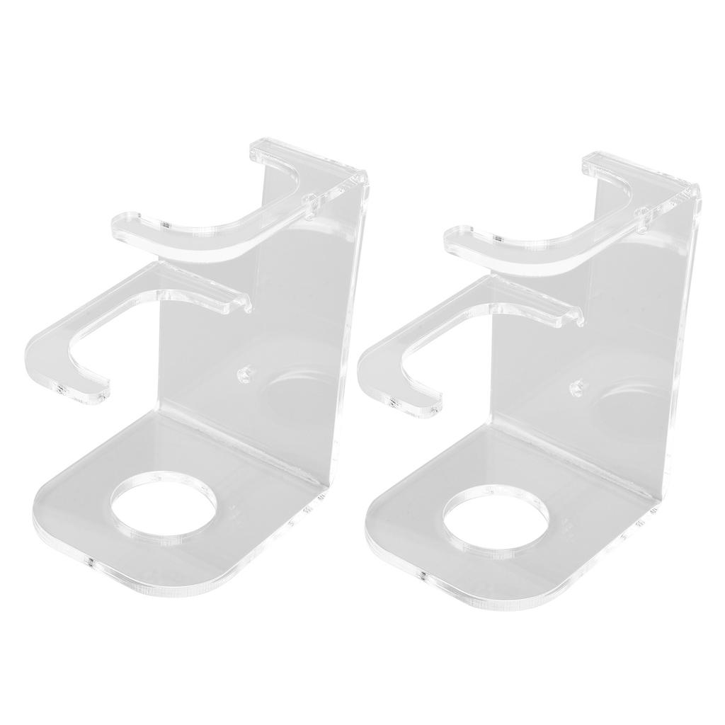 2PCS Lightsaber Wall Mount Stand Acrylic Vertical Displaying Light Saber Holder Rack for Home Halloween Decoration