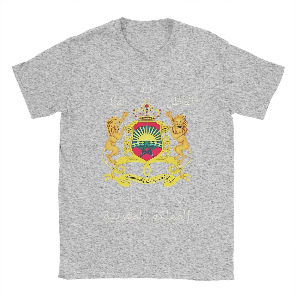 Kingdom Of Morocco TShirt Men  Novelty Pure Cotton Tee Shirt Round Collar Short Sleeve T Shirt Graphic Printed Clothing