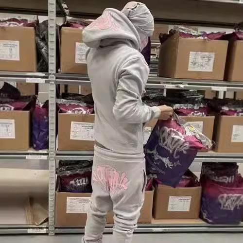 Synaworld-Sweatshirt Sweatpants Two-piece Y2k Letter Printed Oversized Hoodie Sweatpants Set