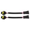 Qiilu [2 Pieces] Headlight Fog Lamp Extension Wiring Harness Socket