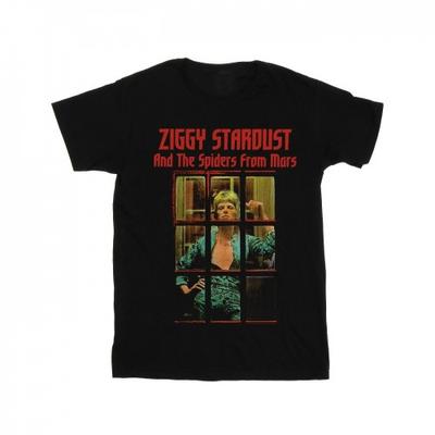 Camiseta feminina/feminina Ziggy Stardust Spider algodão namorado