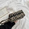 Geantă de machiaj cu imprimeu leopard, originală, cu senzație de înaltă clasă, de mare capacitate