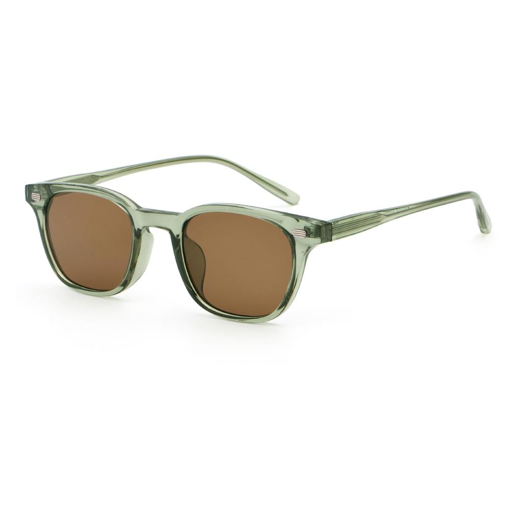 Retro Korean Style Propionate Sunglasses - Unisex Small Face Design with High-End Street Fashion Temple Insert 6241.