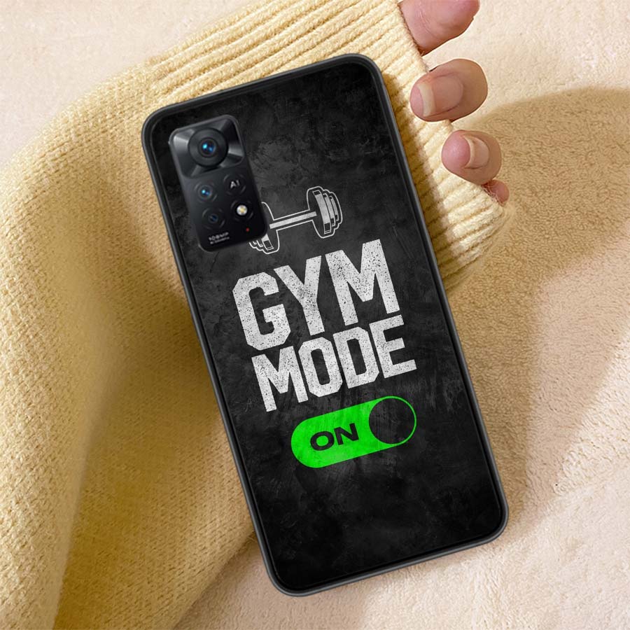 Fitness Equipment Enhances Muscles Phone Case For Redmi Note 13 14 15 Pro Plus 12 13C 12C 15C 9 10 10C 9T 9C 9A TPU Soft Cover C