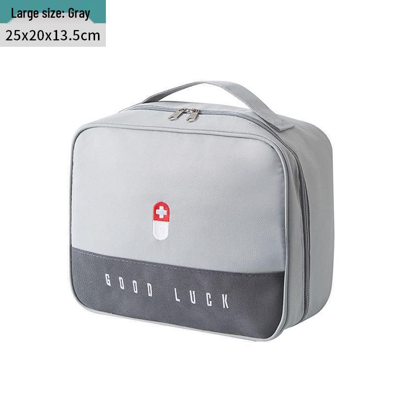 Portable Medical First Aid Bag - Compact Emergency Medicine and Storage Organizer