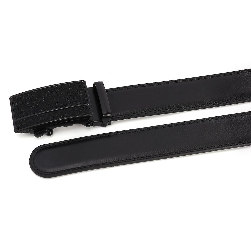 PULO Men's Automatic Buckle Belt Business Belt Comfortable Automatic Buckle Casual Belt