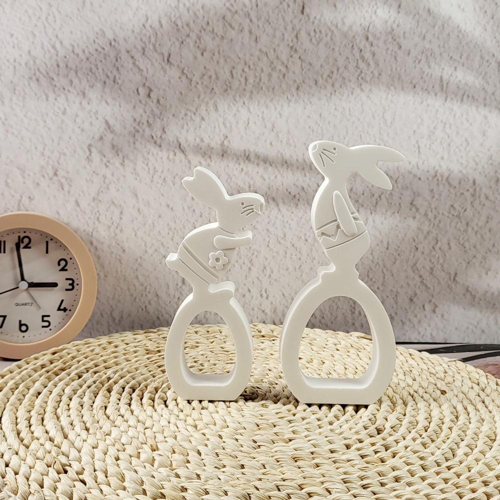 Silicone Festival Ornament Mold DIY Resin Making Mold Art Candle Mold Decorative Mold for Easter Party Decor