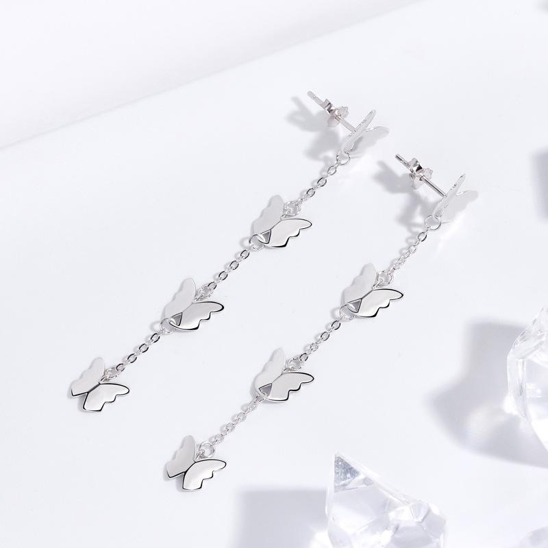 Dancing Butterfly Tassel Earrings Female Fresh And Sweet Niche Design Creative Earrings Jewelry Female Premium
