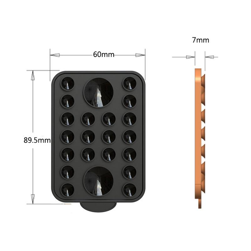 For Magsafe Magnetic Phone Holder Suction Cup Silicone Magnet Wall Mount Stand For Iphone 12/13/14/15 Universal Bracket