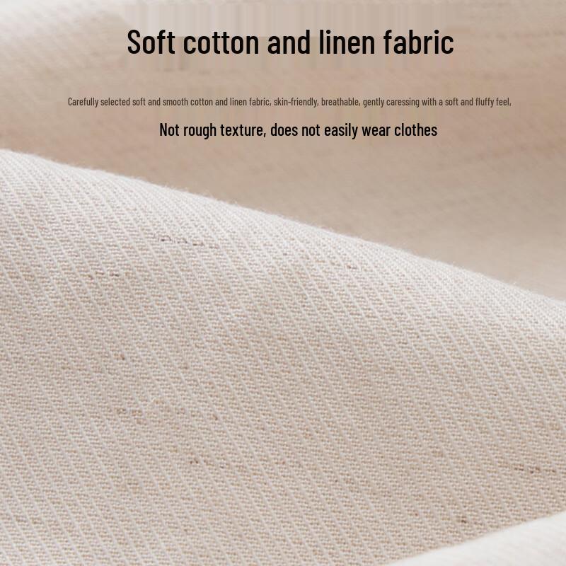 MaoRen Men's Cotton Linen Blend Casual Straight-Leg Pants
