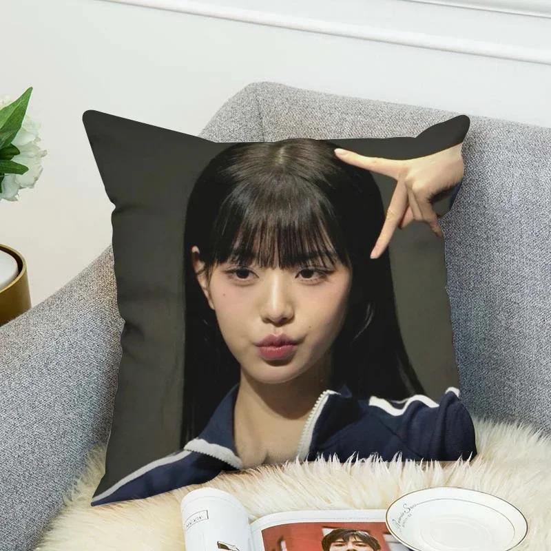 Pillow Cases Jang WonYoung Decorative Pillows Covers Sofa Cushions Pillowcases 50x50 Fall Decor Cushion Cover 45*45 Pillowcase