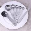 5/6 Stück Stapelbares Edelstahl-Messlöffel-Set Küchen-Backwerkzeuge Messlöffel zum Kochen