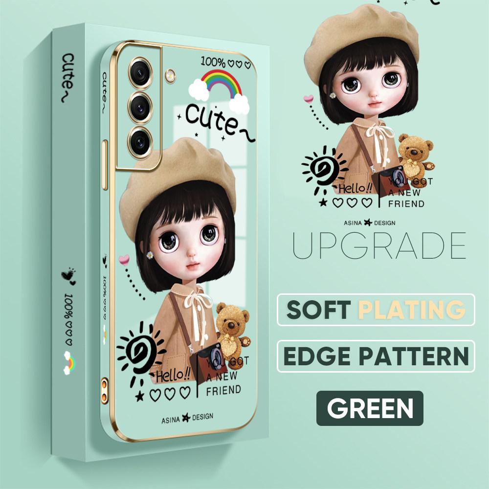 Bunte Druckmuster Quadratisches Randmuster Gehäuse Überzogene Telefonschale Luxus-Beschichtung Weiche Telefonhülle für iPhone Motorola Moto OnePlus Samsung