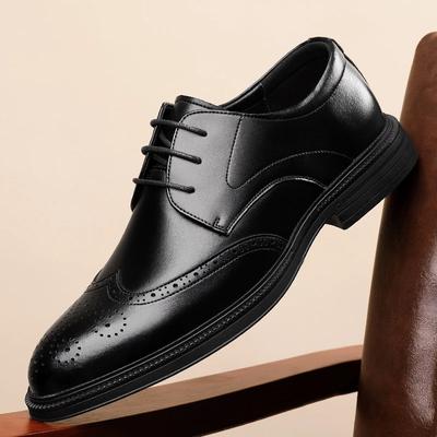 Herren Kleiderschuhe Schnür-Oxfords Luxusmarke Business Lederschuhe Herren Bequemer Gesellschaftsschuh Männlich Schwarz Hochzeitsschuhe Herren