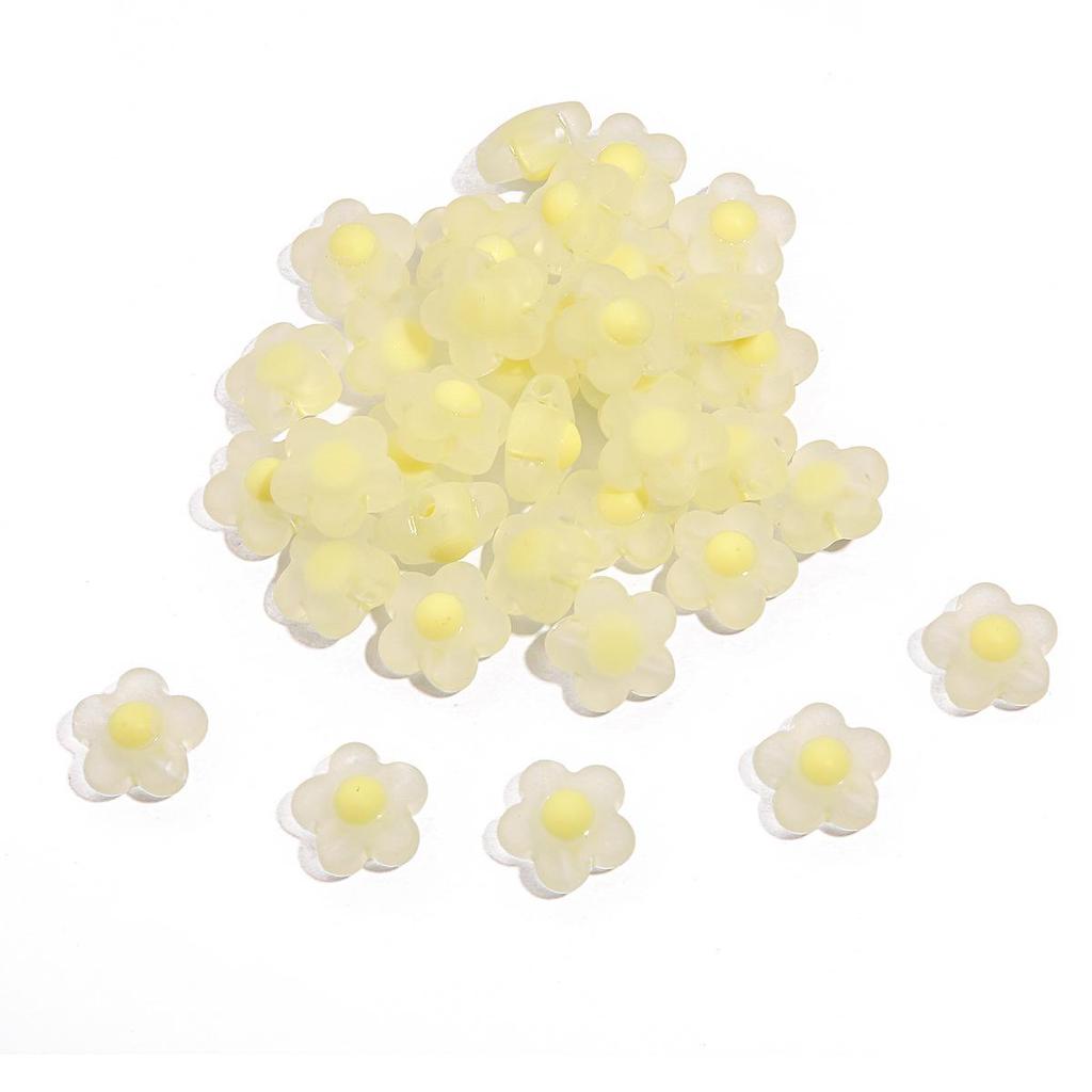 Frosted Acrylic Round Beads for DIY Jewelry and Beading Accessories