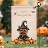 Halloween Horror Pumpkin Hanging Flags Garden Flag Banner Double-sided Printing Imitation Linen Flags Outdoor House Porch Decor