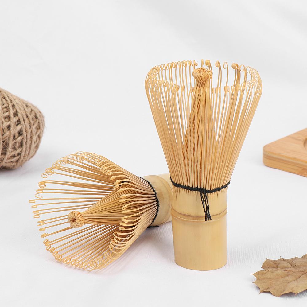 80/100 Fringe DIY Matcha Green Tea Powder Whisk Japanese Ceremony Bamboo Chasen Teaware Tea Brush Tea Tool Kitchen Accessories