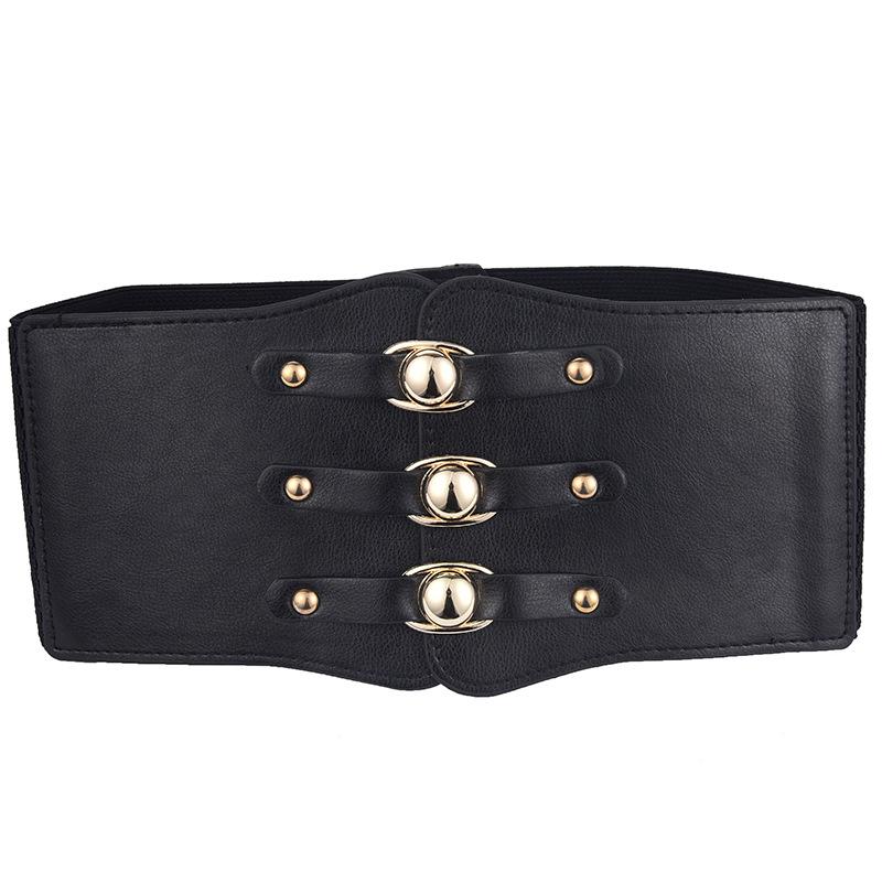 Waist Seal Women'S Decoration With Skirt Outer Wear Coat Shirt Simple Waist Accessories Elastic Wide Belt