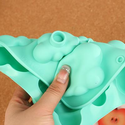 Silikonová forma na cukroví s 8 dutinami ve tvaru obláčku Čokoládový pudink Forma na pečení dortů Kuchyňské nářadí Svíčky Výroba mýdla