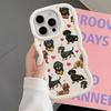 Case for iPhone 11 13 14 8 16 Pro Max 15 Plus 17 Air XR 12 Soft Phone Cover Interesting Dachshunds