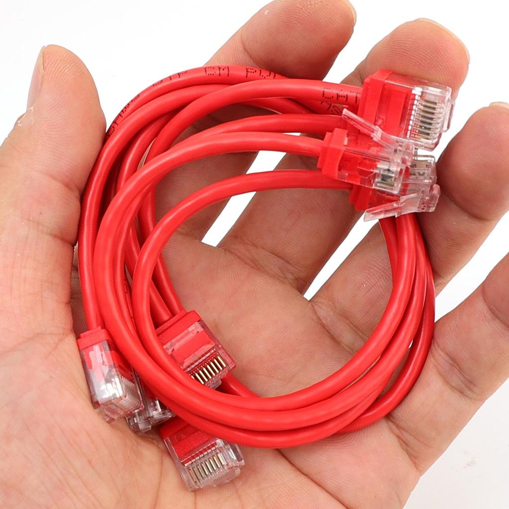 1-10Pcs Cat6A Slim Short Ethernet Cable 10Gbps CAT 6A High-Speed UTP Ethernet Patch Network Cable for Home Office Supplies