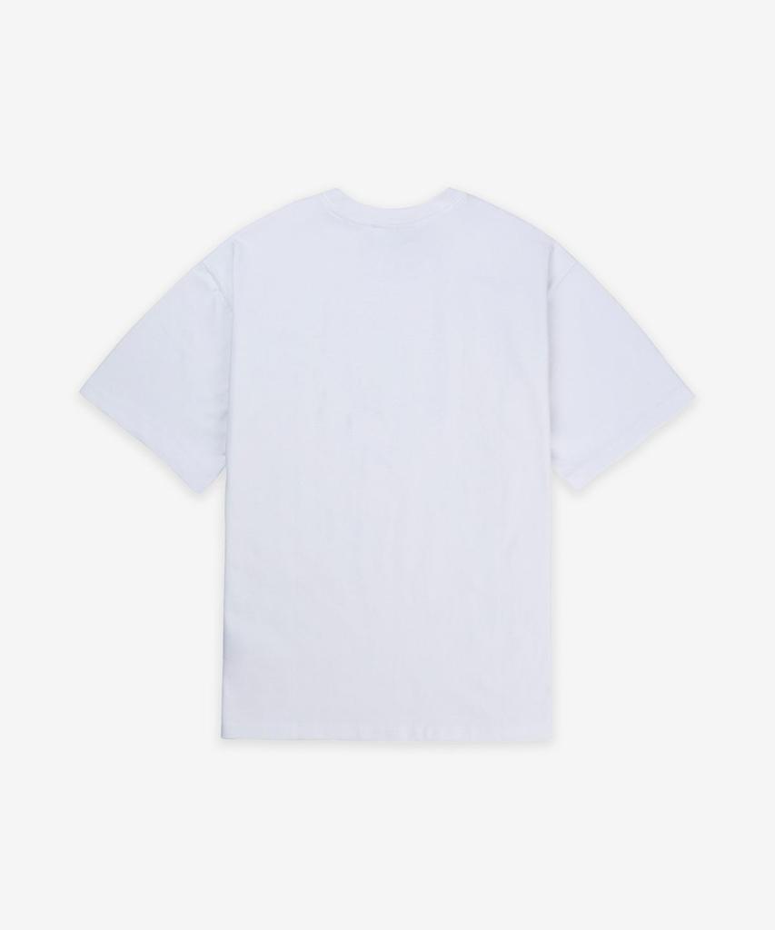 Gani Heavy Cotton Drop Shoulder Heart Short Sleeve T-Shirt - White / T4033151