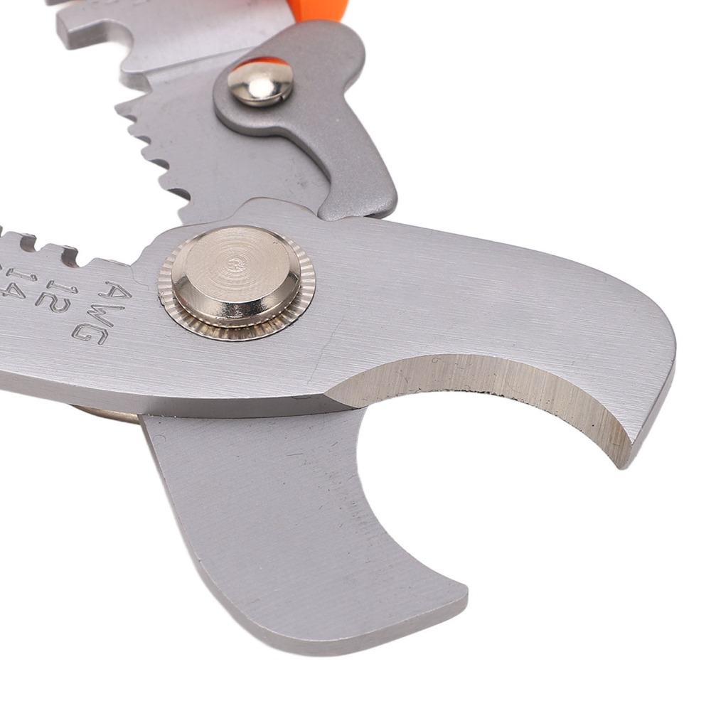 Stainless Steel Wire Stripper 6.9in Length Crimper Tool Convenient Cutting Tool  Repair Work