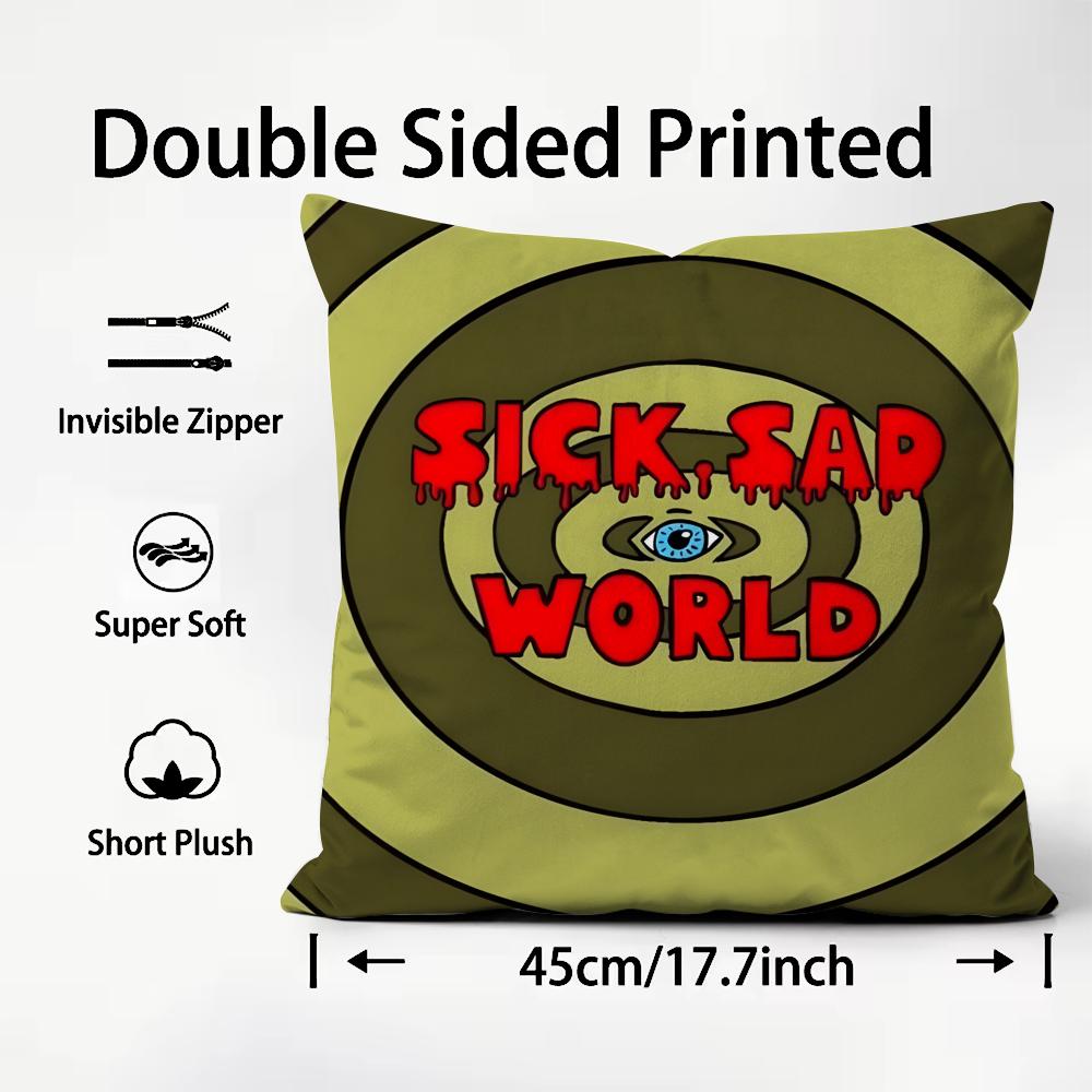 Anime D-Daria Cushion Cover Pattern Printed Pillowcase for Living Room Sofa Cushion Cover & Bedroom Decor
