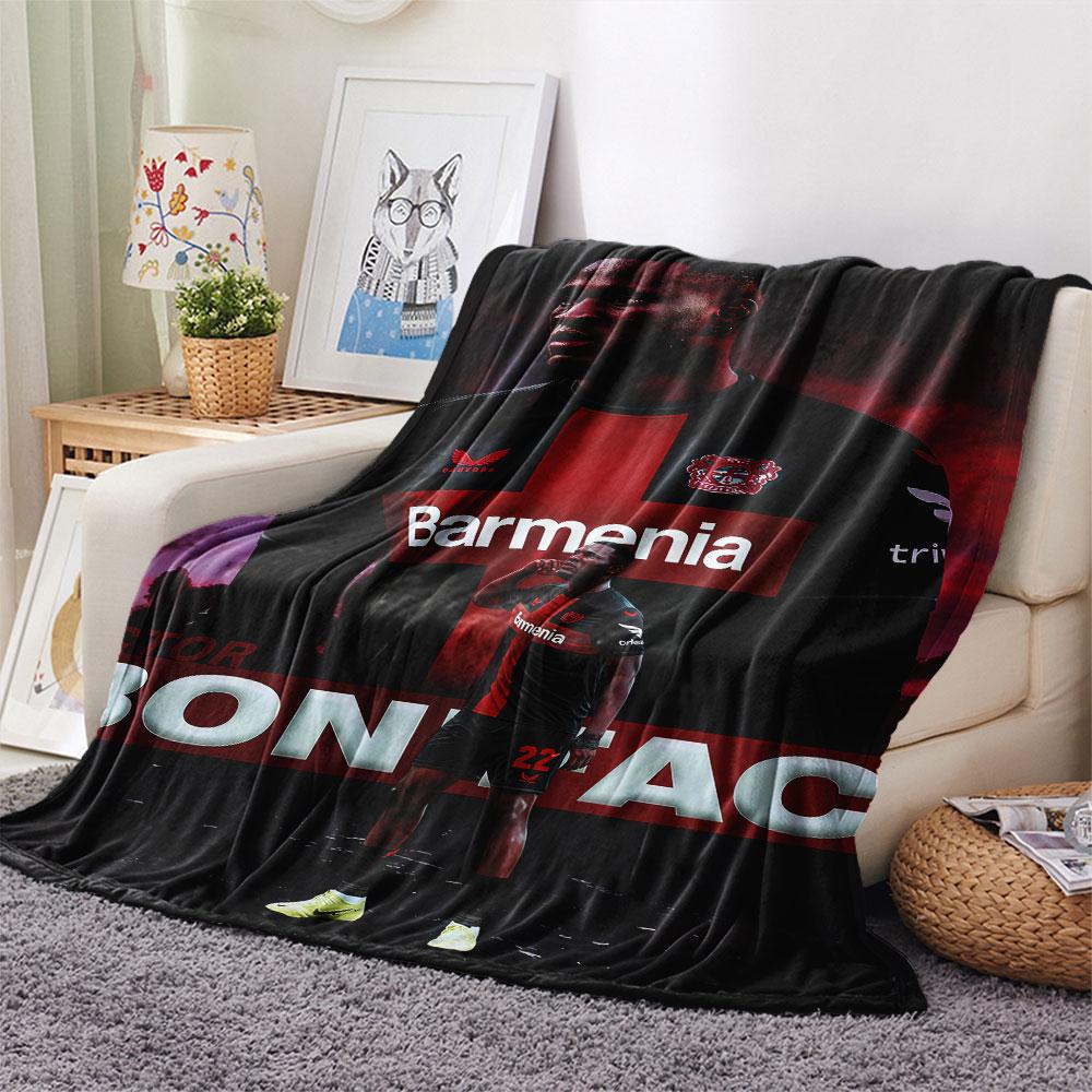 Victor Boniface Printed Flannel Blanket, soft throw for bedroom sofa, washable, fan merchandise, great gift.
