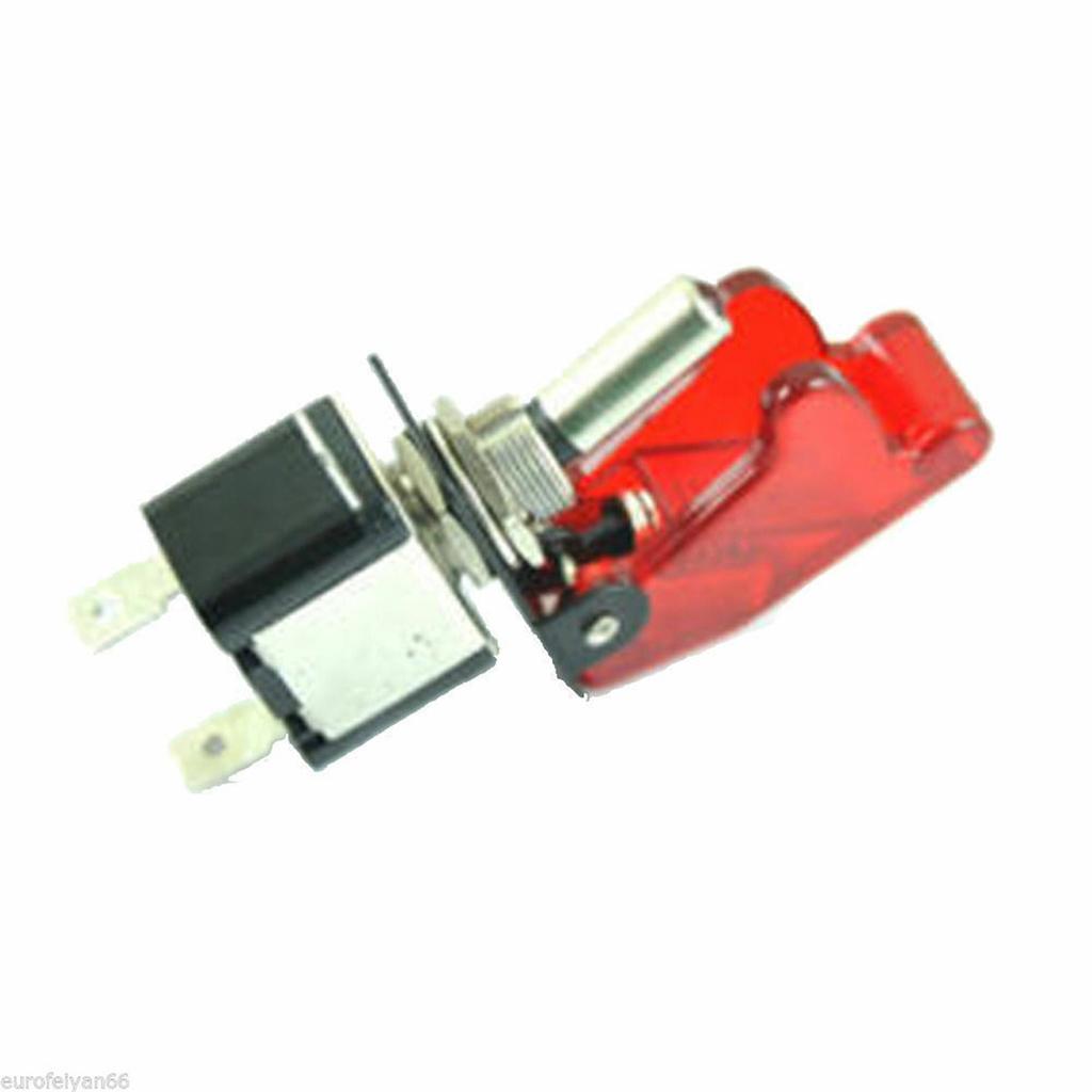 5Pcs 12V 20A Blue LED Light Rocker Toggle Switch SPST ON/OFF Car Truck Boat