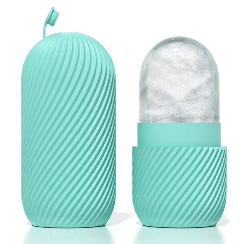 

Одна силиконовая форма для льда для лица - многоразовая форма для кубиков льда для уменьшения отечности, улучшения ухода за кожей и массажа лица