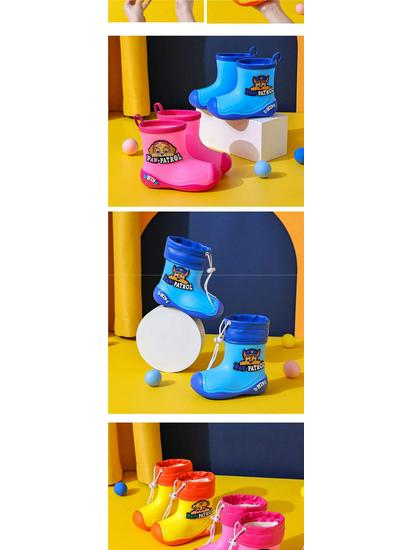 Paw Patrol Kids' Non-slip Fleece-Lined Waterproof Rain Boots for Toddlers & Infants