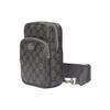 Gucci Borsa a Spalla Piccola in Tela con Logo Doppia G Ophidia Uomo Borsa a Spalla Grigio Nero 752565-UULHK-8576