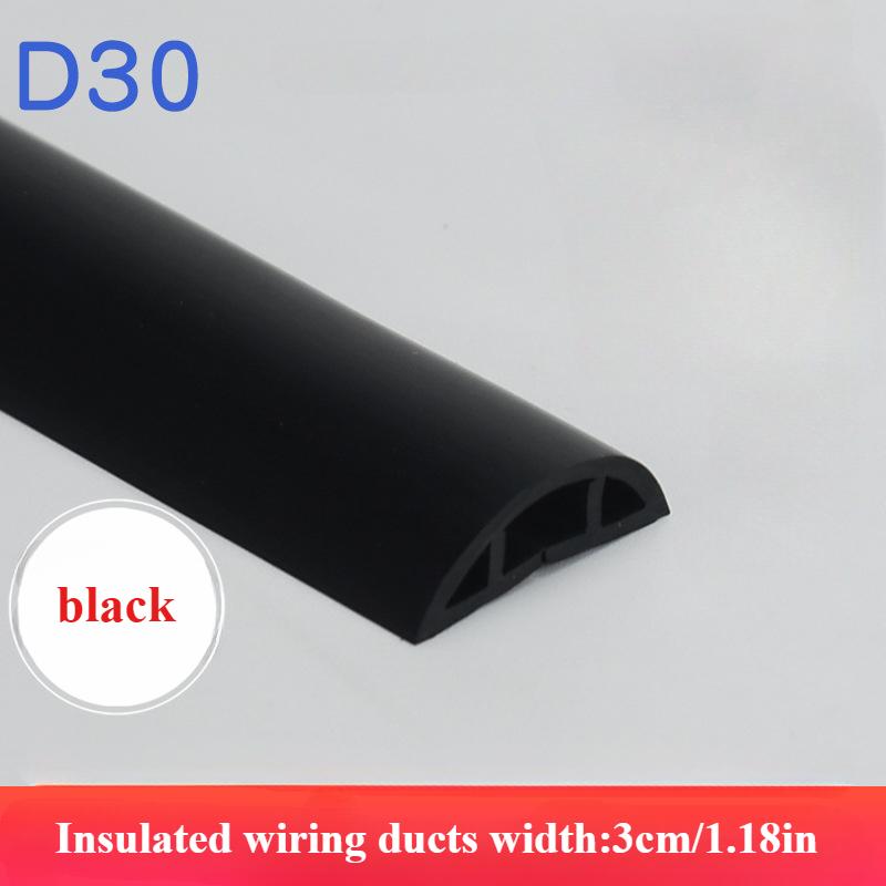 1PC 1M Floor Cord Cover Extension Wiring Duct Protector Power Cable Protector Covers Practical Wire Organizer Cord Protector
