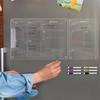 6 Markers Acrylic Erase Boards Magnetic Magnetic Fridge Calendar Planning Note Board  Fridge