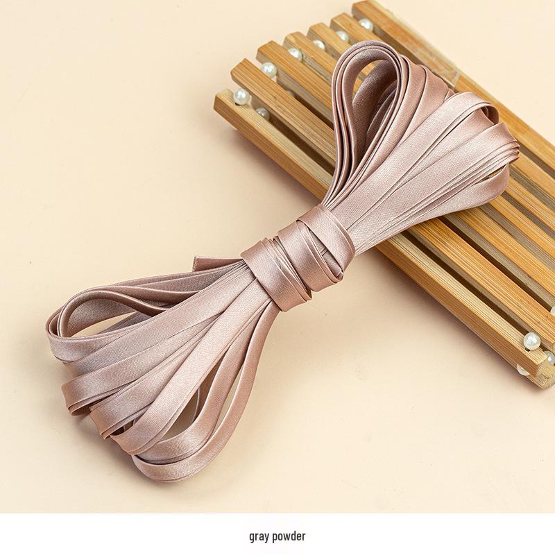 Hengmeihe 0.85cm Satin Cheongsam Hemming Strip: Solid Color, Imitation Silk, Non-Iron Accessories for Women