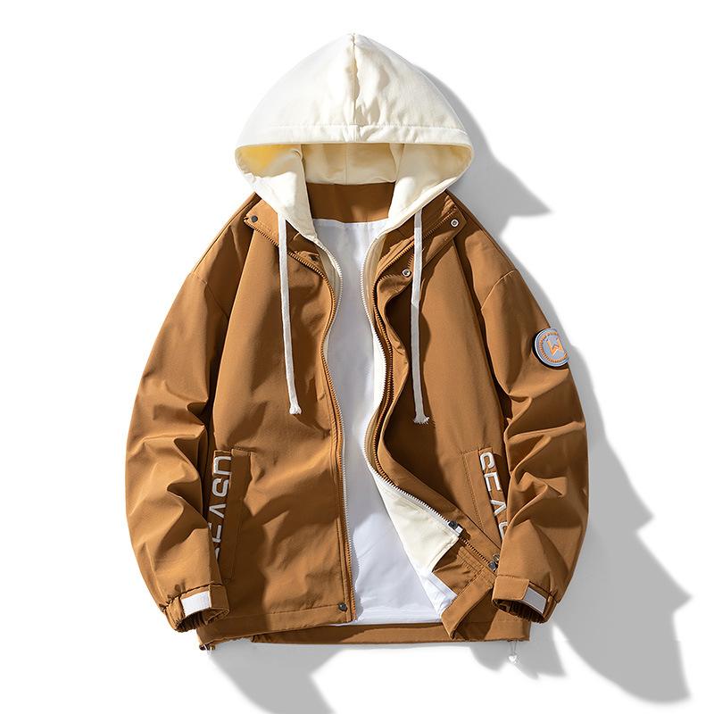 

Men s Spring and Autumn Style New Fashion Fashion Spring Lapel Work Top Men s Business Casual Jacket 3XL коричневый