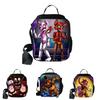 Large Capacity Five Nights At Freddy's 3d Printed Insulated Lunch Bag For Versatile Use