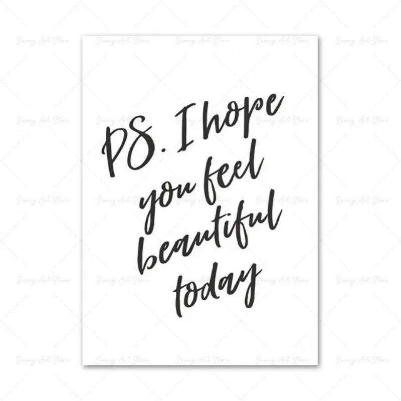 Fashion MakeUp Lipstick Mascara Nail Polish Canvas Painting Beauty Salon Poster Eyelash Red Lips Girl Wall Art Home Decor