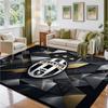 Juventus FC Design Kristall-Samt-Teppich Weiche Dekorationsmatte für Schlafzimmer-Eingang