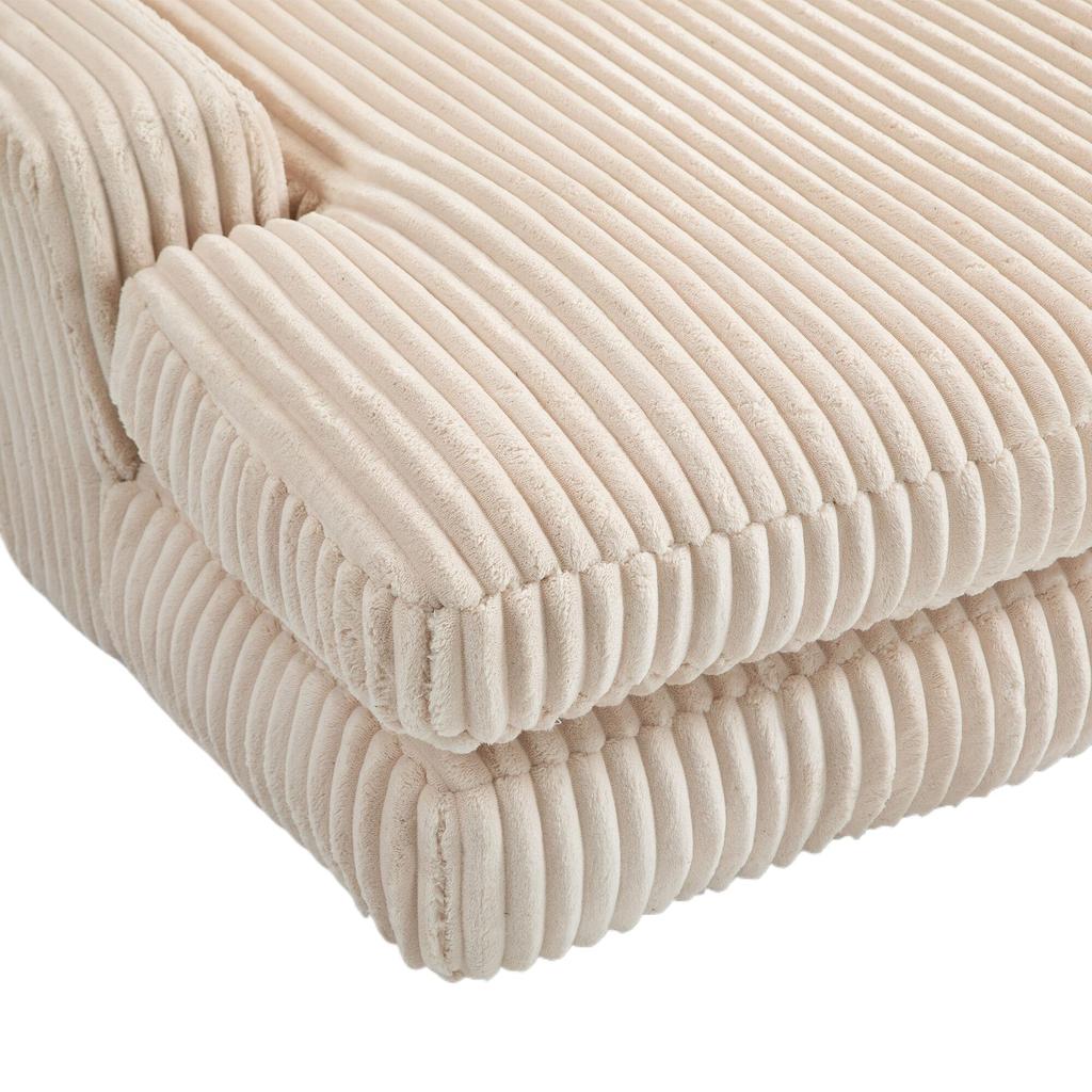 Modern Rope Sleeper Sofa Cloud Sofa, 3 Soft Pillows, Comfortable Single-seat Floor Sofa