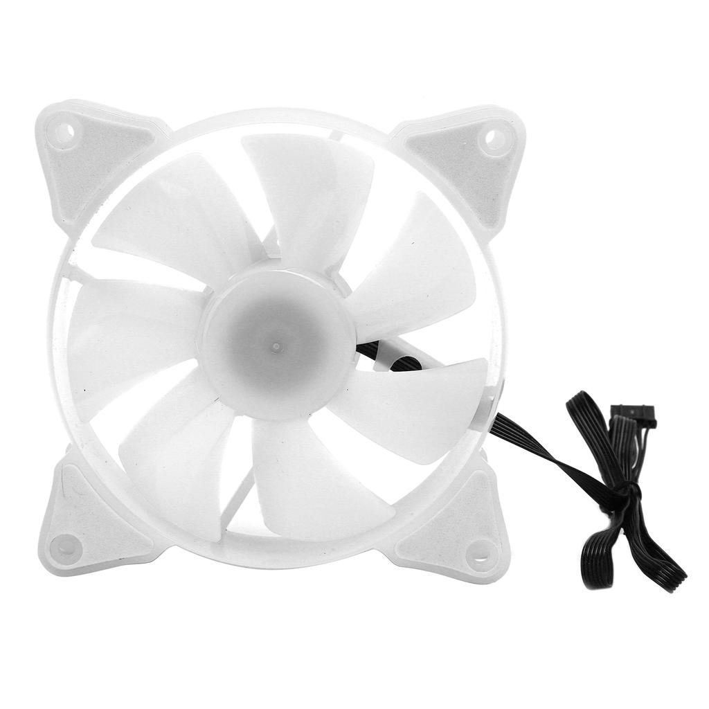 Computer Case Cooler Fan PC Ventilator RGB MultiColor CPU Cooling Fan 12V DC 6PIN(Round Frame )
