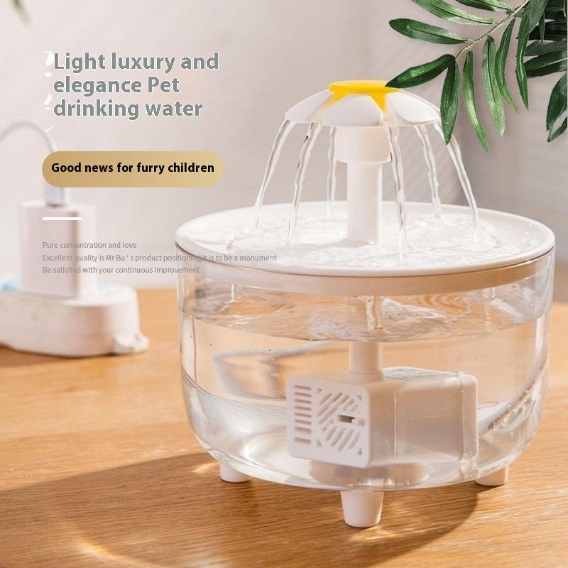Auto Circulating Pets Water Fountain Usb Electric Mute Cat Dog Drinker Bowl 1500Ml Recirculate Filtring Water Dispenser
