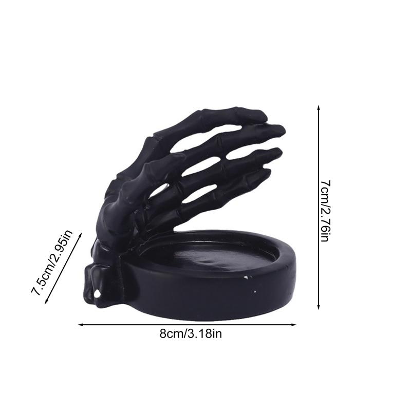Skeleton Hand Candlestick Holder Gothic Skeleton Statue For Halloween Home Decor Unique Resin Skull Figures Decorations