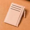 Ultra Thin Multi Slot Card Bag Women Zipper Coin Purse Coin Pouch Large Capacity ID Card Holder Credit Card Holder Badge Holder