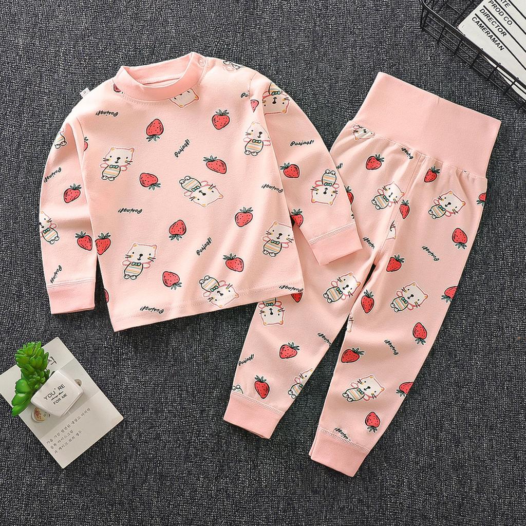 Kinder-Unterwäsche-Sets - Langarm- und Langhosen-Sets Für Jungen, Lässige Pyjama-Sets Für Mädchen Im 2-teiligen Stil