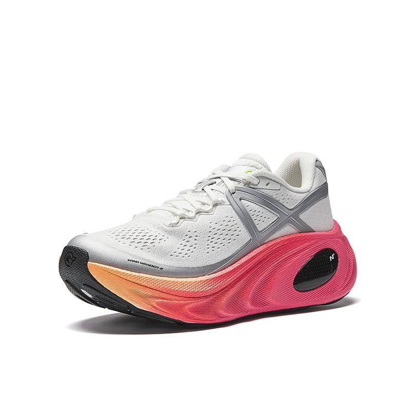 Anta Wind 2 Champion Simple Versatile Non-Slip Wear-Resistant Low-Top Casual Running Shoes Women sneaker Silver 122525523A-1