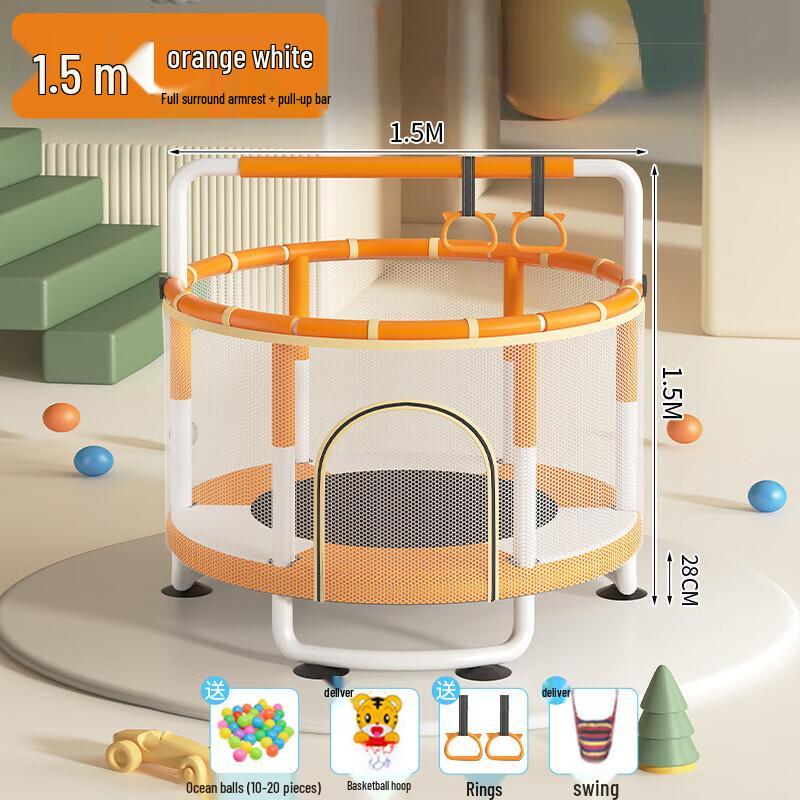Kids Indoor Trampoline with Safety Net